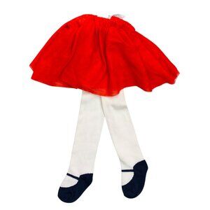 NWT Gymboree, Size 6-12 Months, polyester tights with built-in tutu skirt &shoes